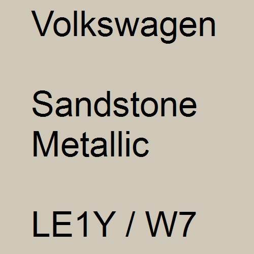 Volkswagen, Sandstone Metallic, LE1Y / W7.